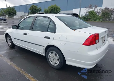 2004 Honda Civic Vp из США, поврежденный, VIN 2HGES16334H536208